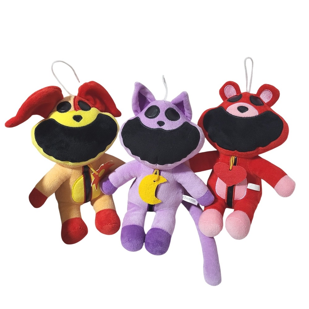3 pc Poppy Playtime Smiling Critters Lot Catnap‎ Cat Bearhug Dogday Dog